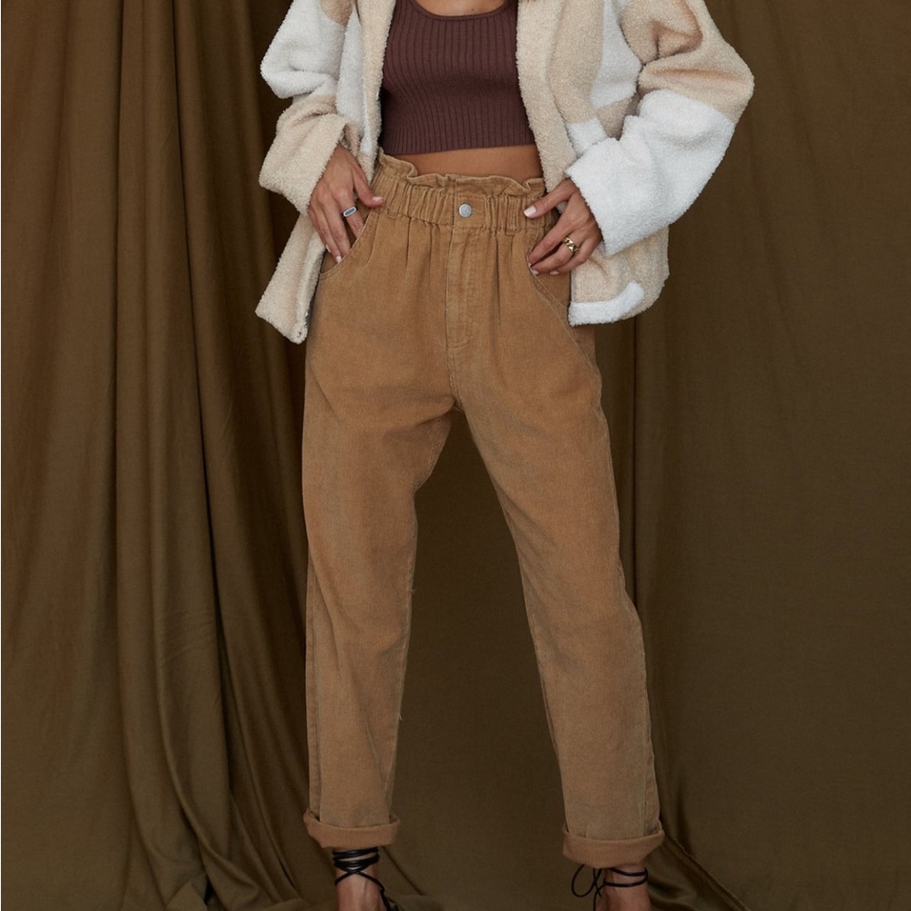 Tan corduroy pants